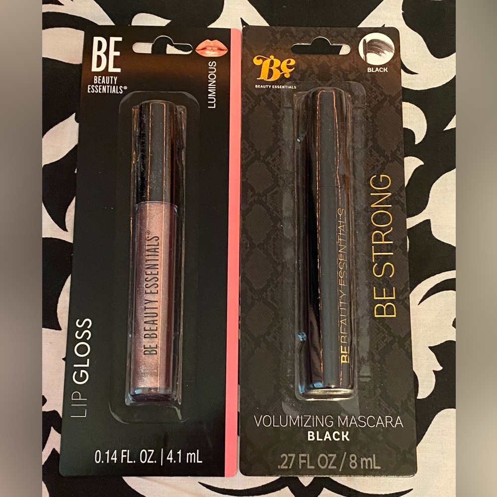 NIB lipgloss & mascara